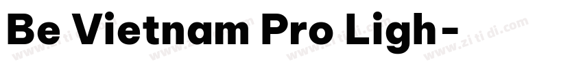 Be Vietnam Pro Ligh字体转换